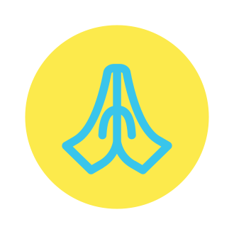 Icon of two hands joined together